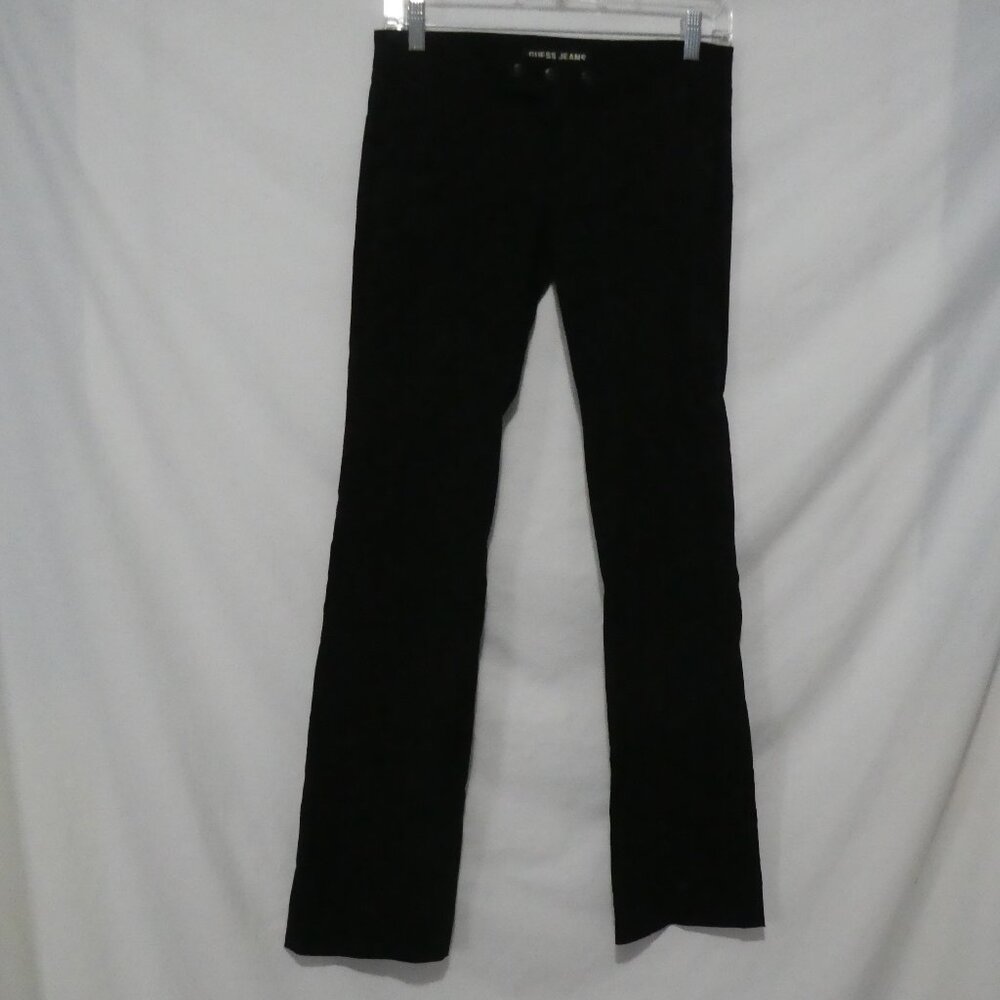 GUESS JEANS - Stretch | size 27 | Classic Black Straight-Cut Pants | NWOT
